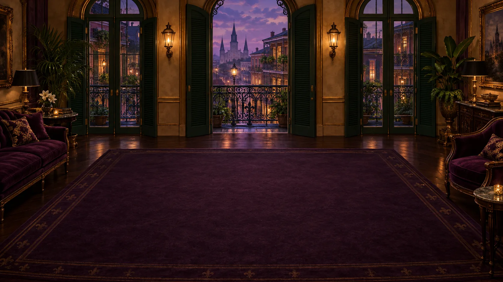 Illustrated New Orleans poker room